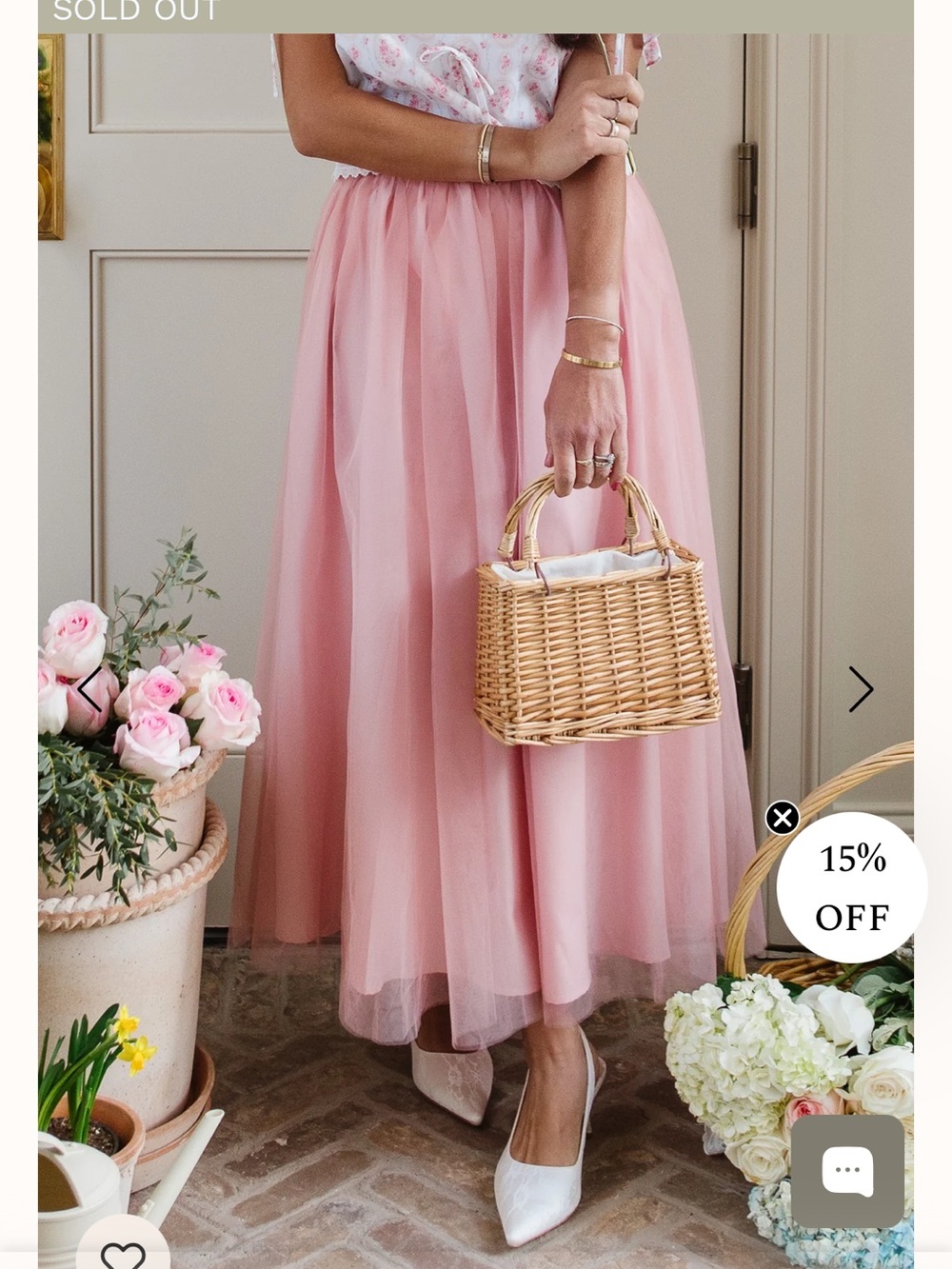Ivy City Co Soft Pink Maxi Tulle Skirt Ballerina Pockets